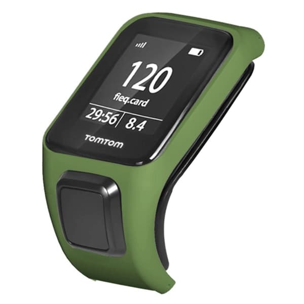 TomTom Runner 3 / Adventurer Watch Bumper Case Hard Bumpresistent Cover Frame - Militærgrøn Green