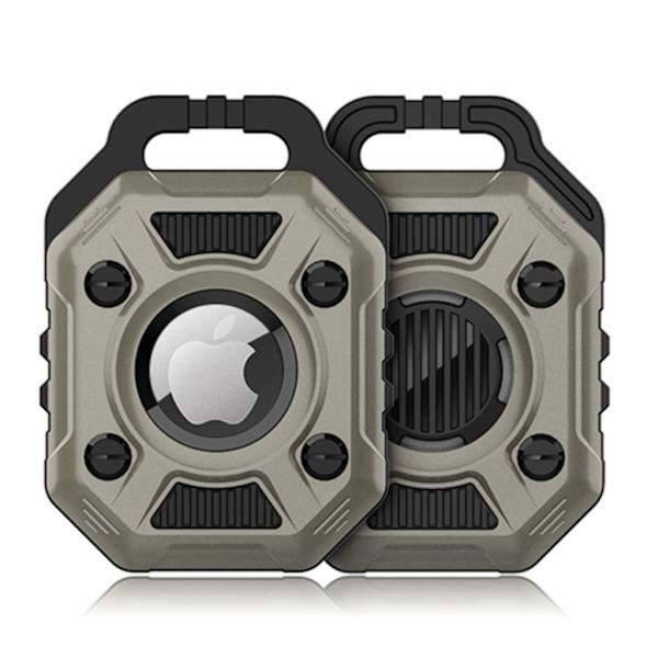 AirTags kaksivärinen silikonikotelo - Harmaa Silver grey