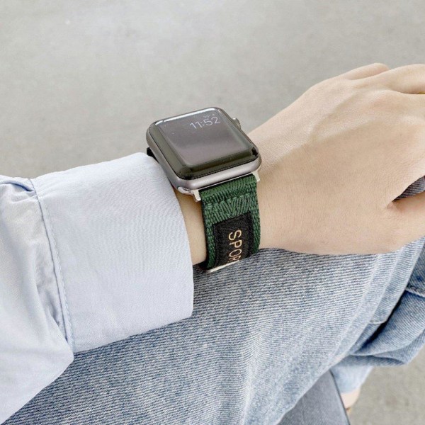 Apple Watch 44mm sporty nylon-urrem - Grøn Green