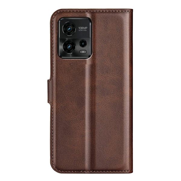 Læderetui med Pung til Motorola Moto G72 - Brun Brown