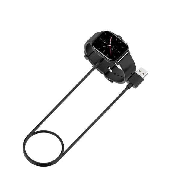 1m Amazfit GTS 2 Mini / GTS 2e / GTR 2e USB magnetisk laddningskabel Svart