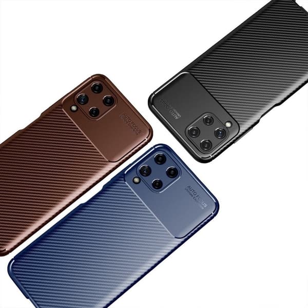 Carbon Shield Samsung Galaxy A22 4G cover - Brun Brown