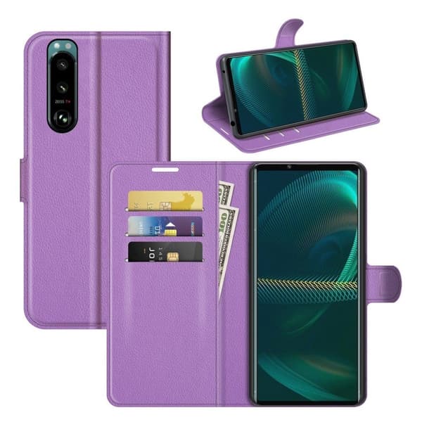 Classic Sony Xperia 5 III Flippetui - Lilla Purple