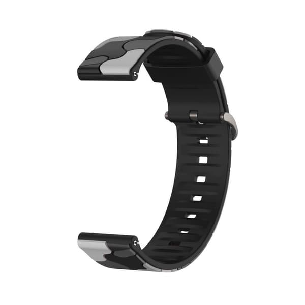 Camouflage-teemainen kellonauha Huawei- ja Amazfit-kelloosi - Musta Black