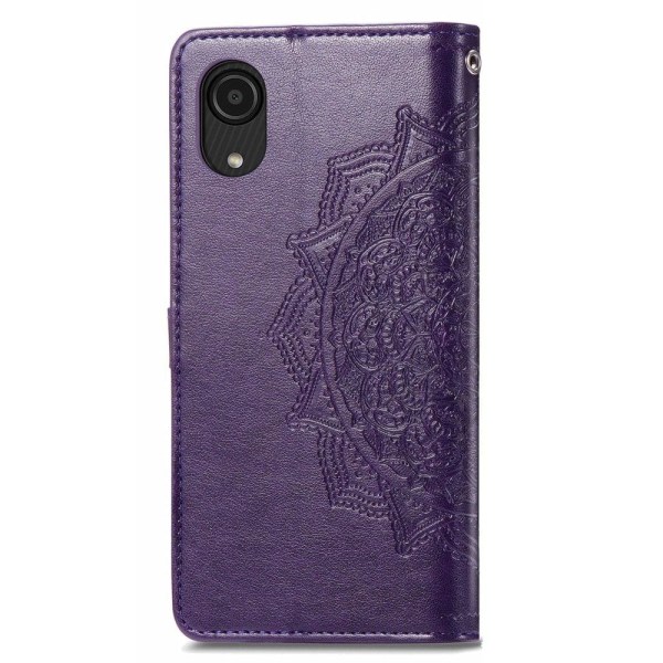 Mandala Samsung Galaxy A03 Core Läppäkotelo - Violetti Purple