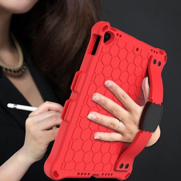 iPad 10.2 (2019) honeycomb EVA silicone combo case - Red Red