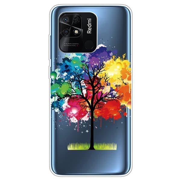 Deco Xiaomi Redmi 10C Etui - Fargerik Tre Multicolor