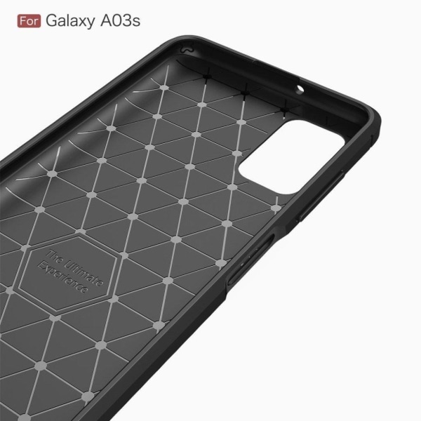 Carbon Flex Samsung Galaxy A03s cover - Blå Blue