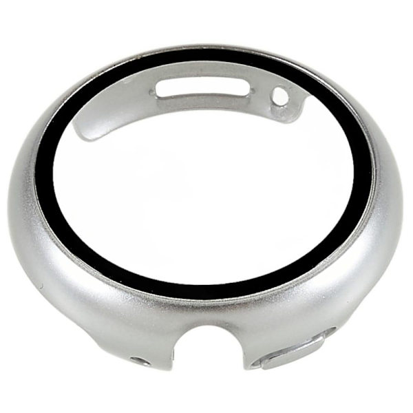 Google Pixel Watch protective cover with tempered glass - Silver Silvergrå