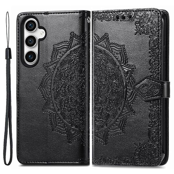 Mandala Samsung Galaxy S23 Fe Flip Etui - Sort Black