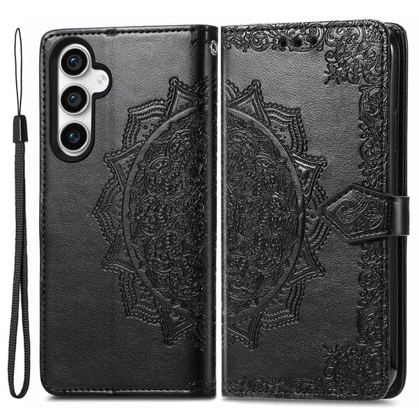 Mandala Samsung Galaxy S23 Fe Flippetui - Svart Black