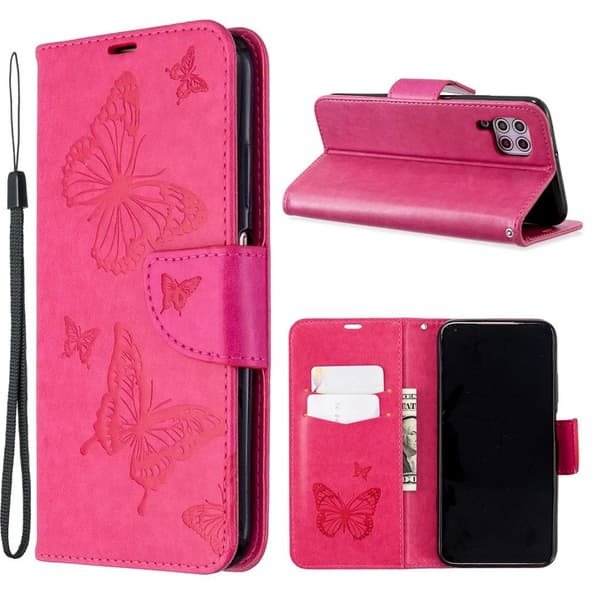 Butterfly Huawei P40 Lite / Nova 6 SE kotelot - Russu Pink