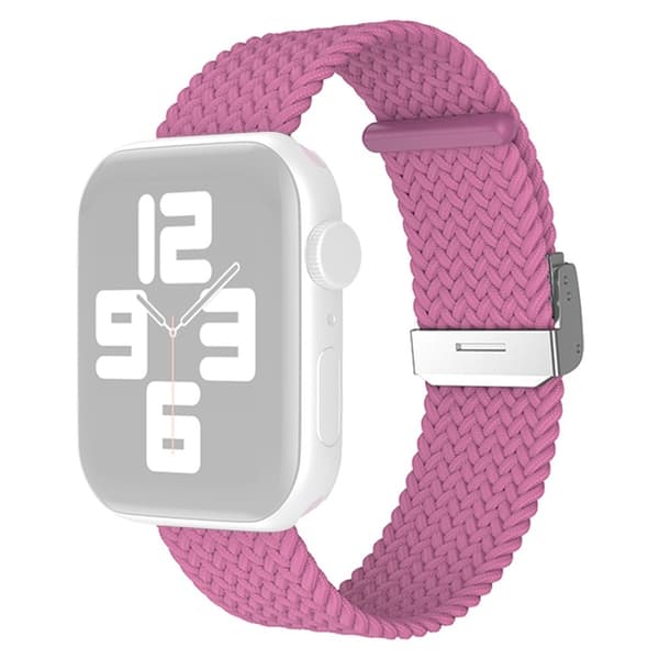 Apple Watch (45 mm) enkel nylon-urrem - Lyserød Lilla Purple
