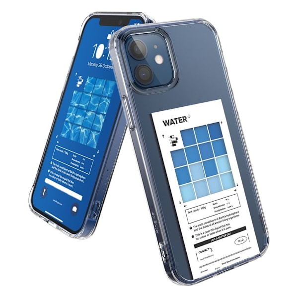 Ringke FUSION DESIGN - iPhone 12 / 12 Pro - Vand Transparent