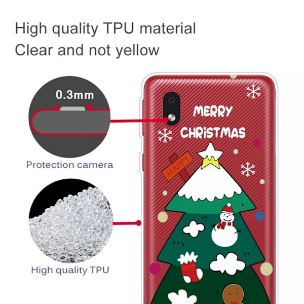 Samsung Galaxy A01 Core Case til jul - Juletræ Green