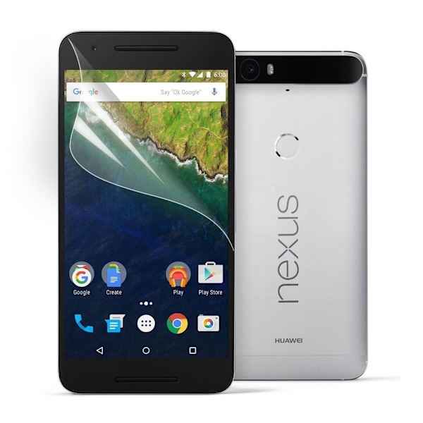 Google Nexus 6P Näytön Suojakalvo Transparent