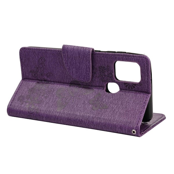 Butterfly Samsung Galaxy A21s Etui - Lilla Purple