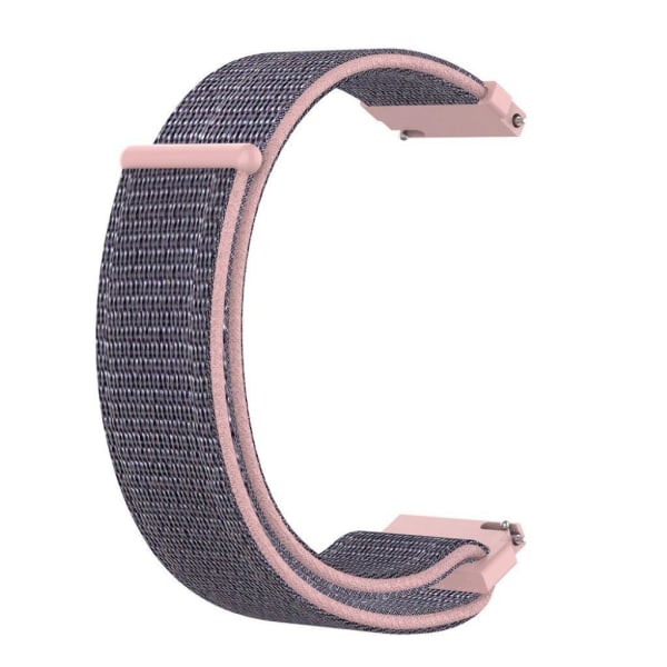 Samsung Galaxy Watch (46mm) 22mm nylonurrem - grå / pink Silver grey