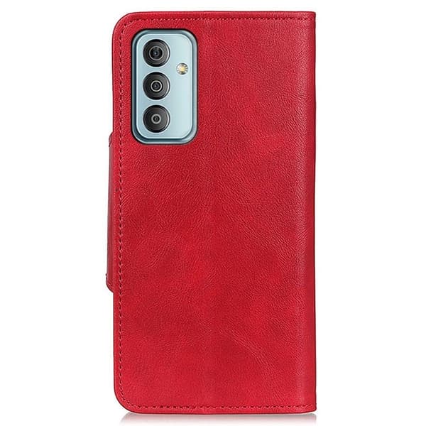Alpha Samsung Galaxy M23 flip etui i lær - Rød Red