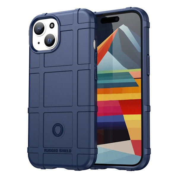 Rugged Shield Suojakotelo iPhone 15 - Sininen Blue