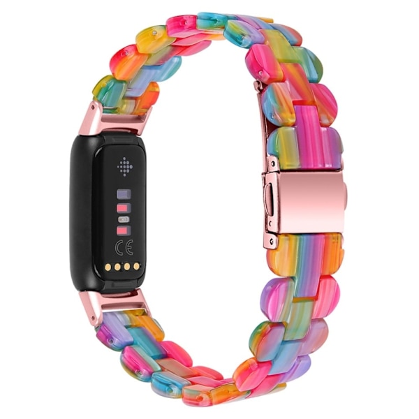 Fitbit Luxe urrem i resin-stil - Regnbue Multicolor