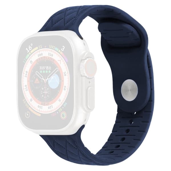 Apple Watch Series 9 41 mm teksturert silikonrem - Midnattsblå Blue