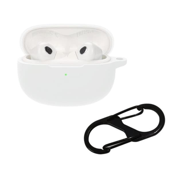 Xiaomi Buds 3T Pro silikoneetui med spænde - Hvid White