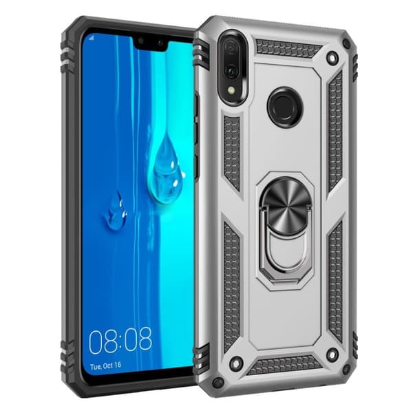 Bofink Combat Huawei Y9 2019 kotelot - Hopea Silver grey