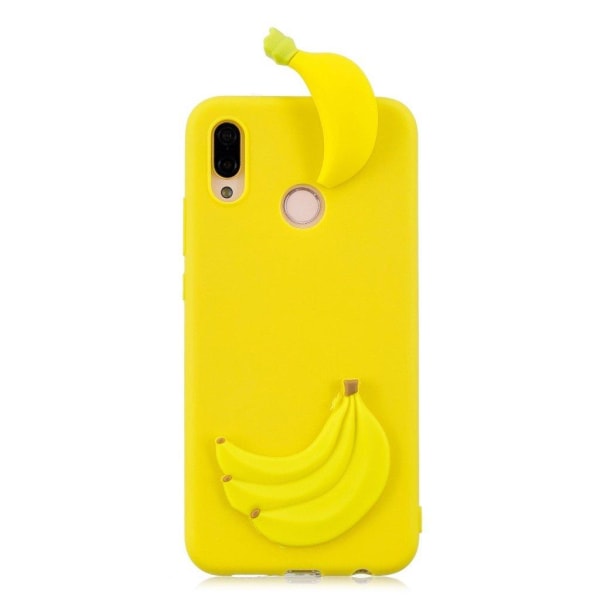 Cute 3D Huawei P20 Lite kuoret - Banaani Yellow