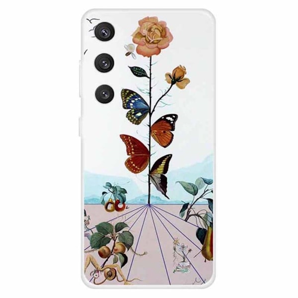 Imagine Samsung Galaxy S24 cover - Sommerfugleblomst Multicolor