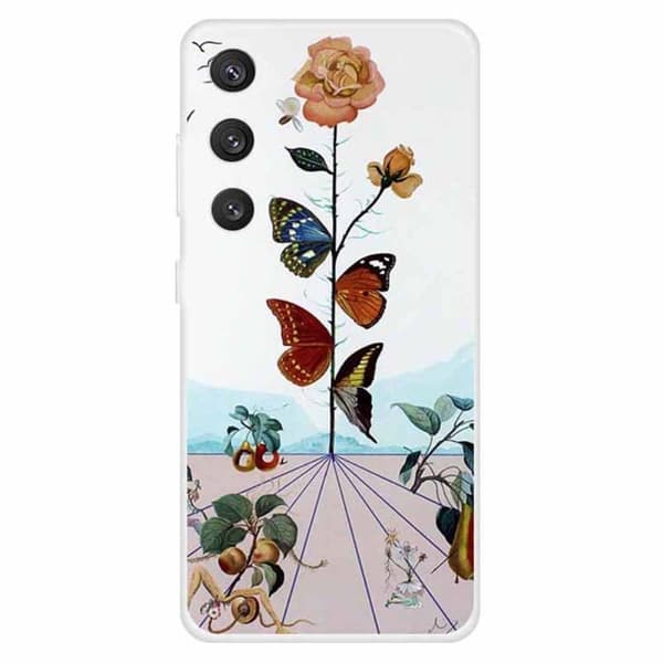 Imagine Samsung Galaxy S24 kotelot - Perhonen Kukka Multicolor