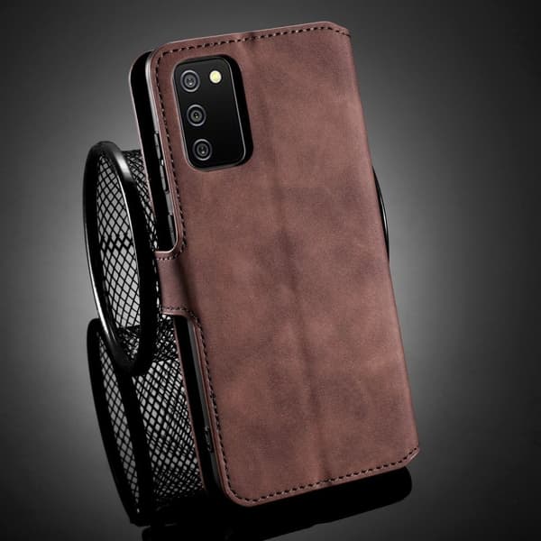DG.Ming Samsung Galaxy A02s Retro Etui - Kaffe Brown