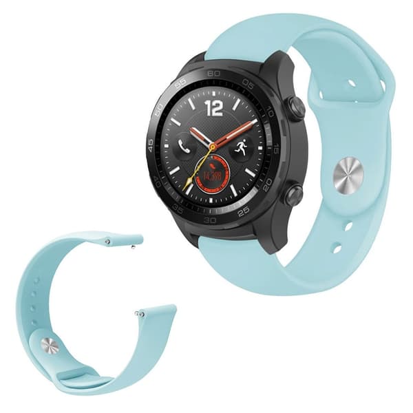 Huawei Watch GT / Magic elegant silikonarmbånd - Babyblå Blue