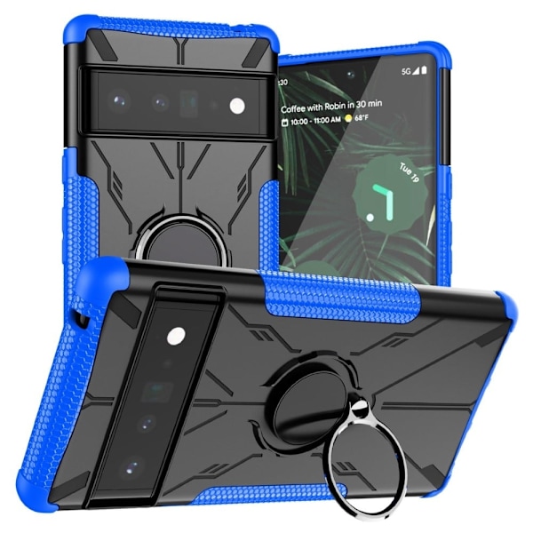 Kickstand-deksel med magnetisk ark for Google Pixel 6 Pro - Blå Blue