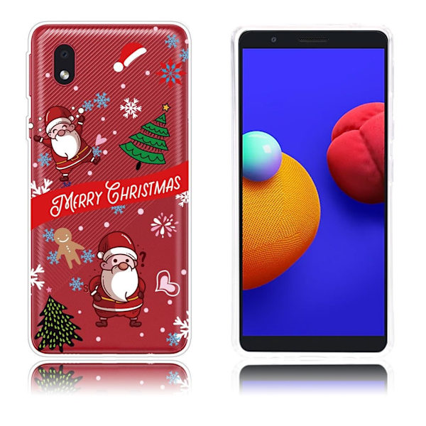 Samsung Galaxy A01 Core Case til jul - Glad Julemand Red