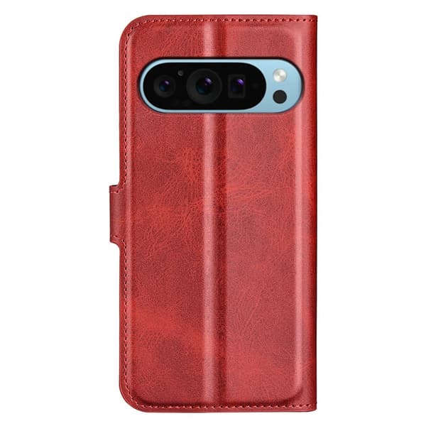 Google Pixel 9 nahkainen lompakokkotelo - Punainen Red