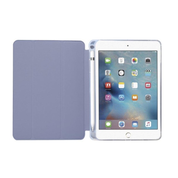 iPad Mini (2019) cool tri-fold leather case - Purple Purple