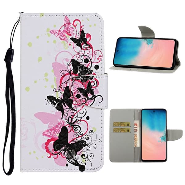 Wonderland Samsung Galaxy Note 20 Ultra Flip Etui - Sommerfugle Multicolor
