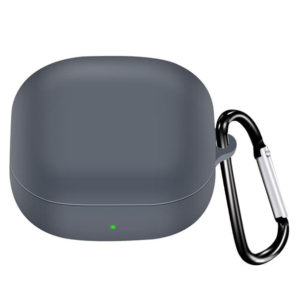 Samsung Galaxy Buds2 Pro / Buds Pro / Live simpelt silikone cover med spænde - Grå Silver grey