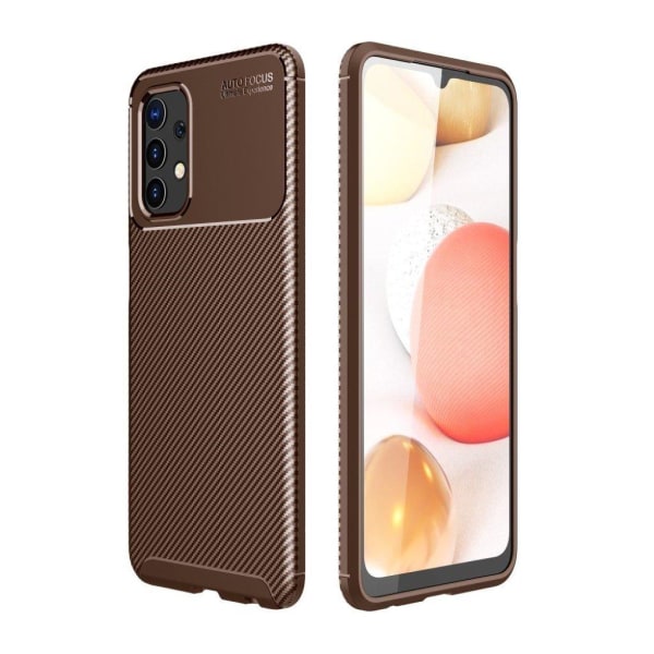 Carbon Shield Samsung Galaxy A32 kotelot - Ruskea Brown