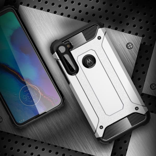 Armor Guard deksel - Motorola Moto G Stylus - Sølv Silver grey