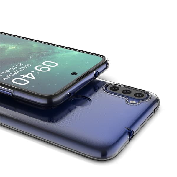 Erittäin ohut läpinäkyvä kotelo Samsung Galaxy A11:lle Transparent