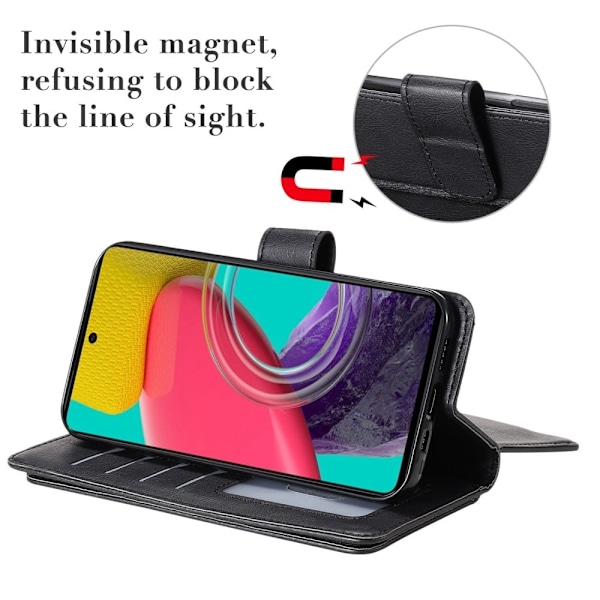 Samsung Galaxy M53 5G fodral med 10 fickor - Grön Grön