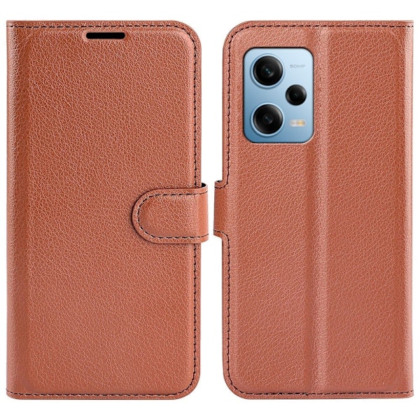 Classic Xiaomi Redmi Note 12 Pro Flippetui - Brun Brown