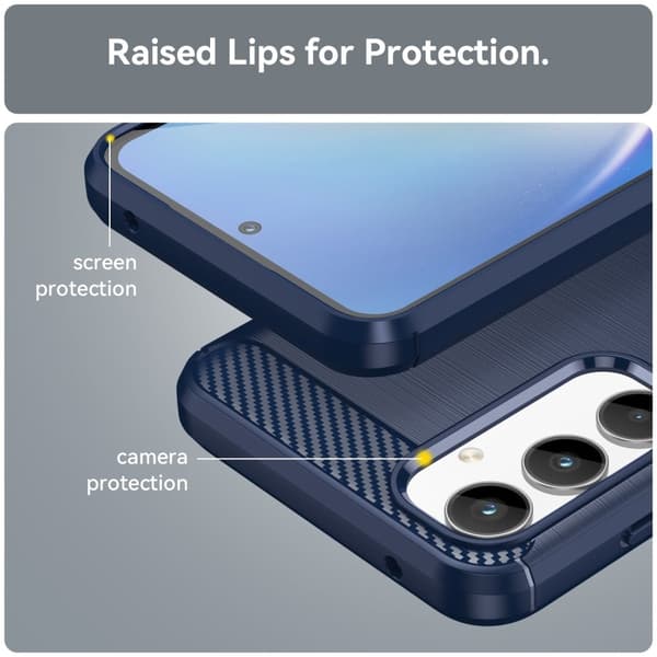 Carbon Flex Samsung Galaxy A35 skal - Blå Blå