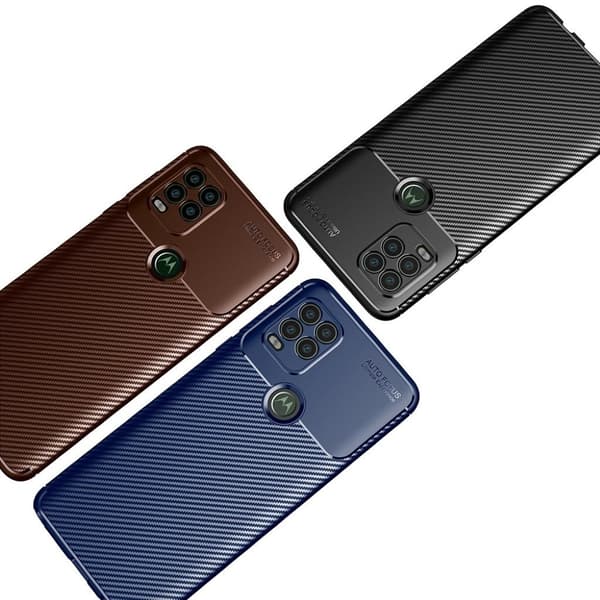Carbon Shield Motorola Moto G Stylus 5G deksel - Brun Brown