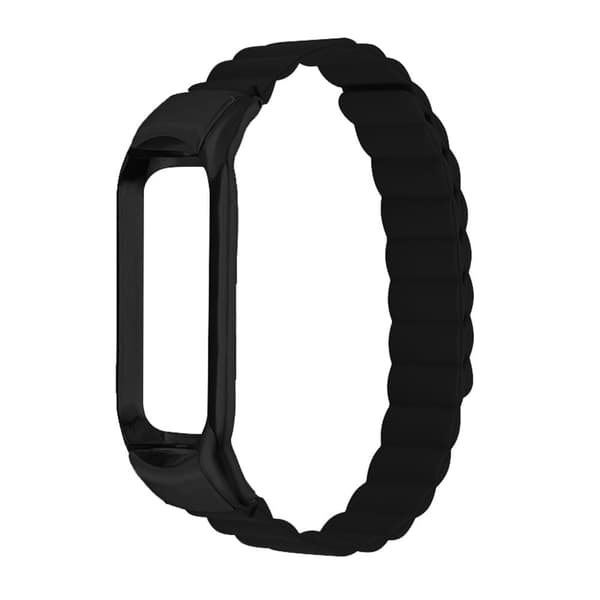 Xiaomi Mi Smart Band 4 / 3 unik silikonklokkerem - Svart Black