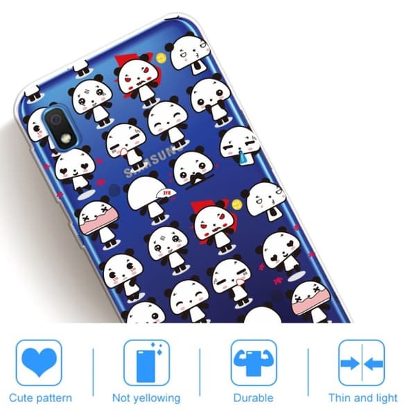 Deco Samsung Galaxy A10 deksel - Pandaer Multicolor