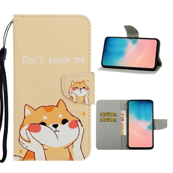 Wonderland Samsung Galaxy S20 Plus flip kuoret - Keltainen Kissa Yellow