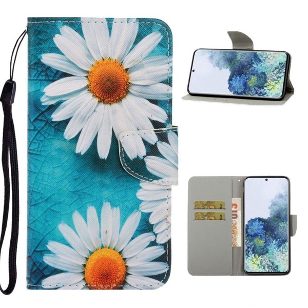 wonderland Samsung Galaxy S21 flip etui - tusindfryd White